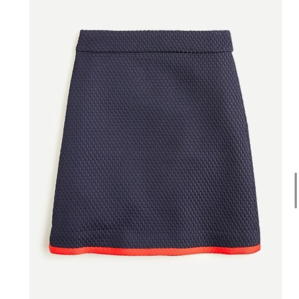 J.Crew A-line skirt in matelassé size 6